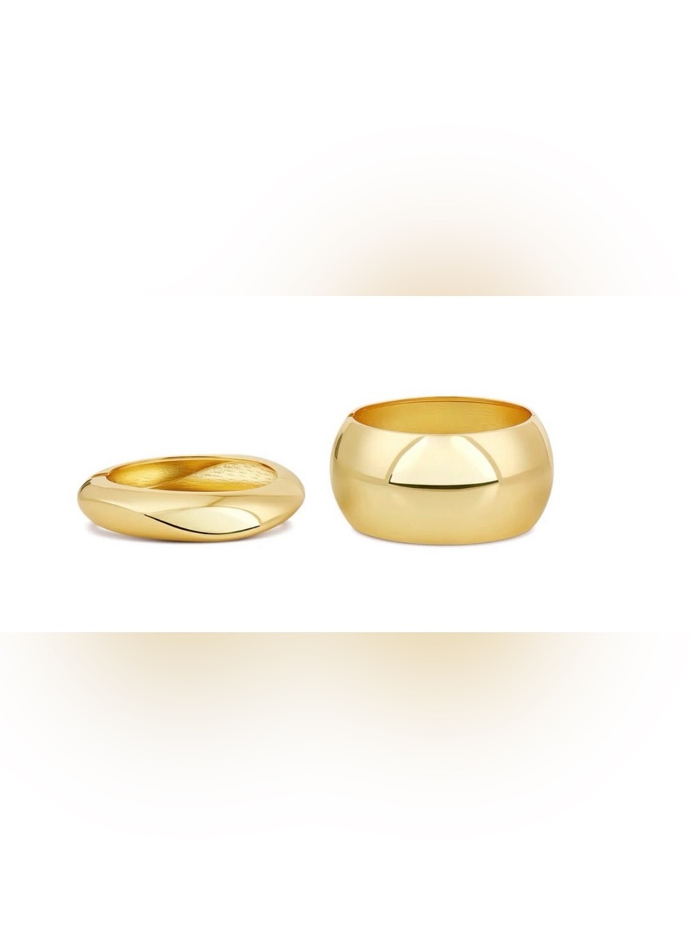 Mayamar Two Chunky Dome Bangle Bracelets